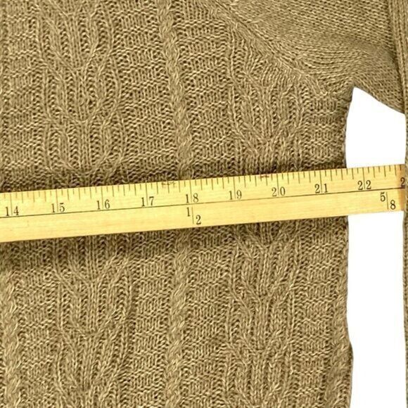 Karen Scott Open-Front Cable-Knit Duster Cardigan XL Chestnut Brown Sweater NEW - Picture 11 of 16